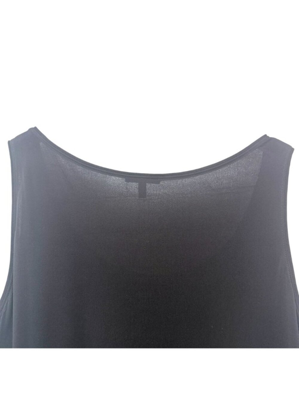 Eileen Fisher Sleeveless Top Plus Size 3X Black 100% Silk Knit Sequin Tank Party - Picture 6 of 8